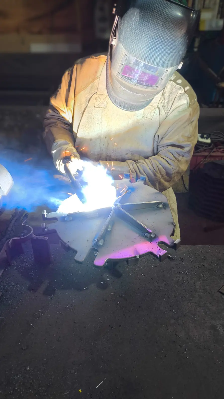 Trabajo de soldadura